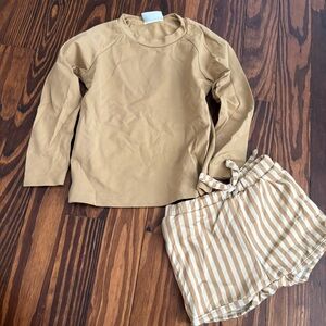 Kidwild Sz 12-24 months rashquard swim short set